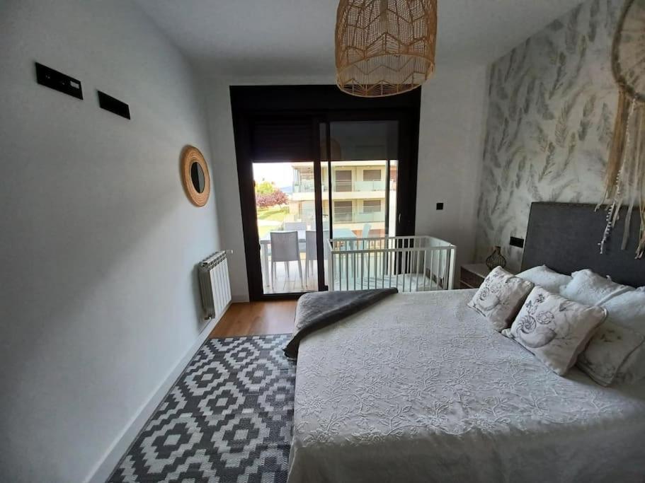 Precioso Apartamento Con Terraza Y Piscina En Portonovo-Sanxenxo Ngoại thất bức ảnh