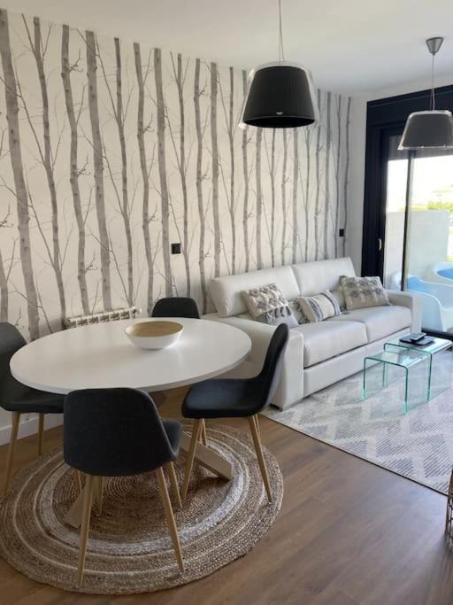 Precioso Apartamento Con Terraza Y Piscina En Portonovo-Sanxenxo Ngoại thất bức ảnh