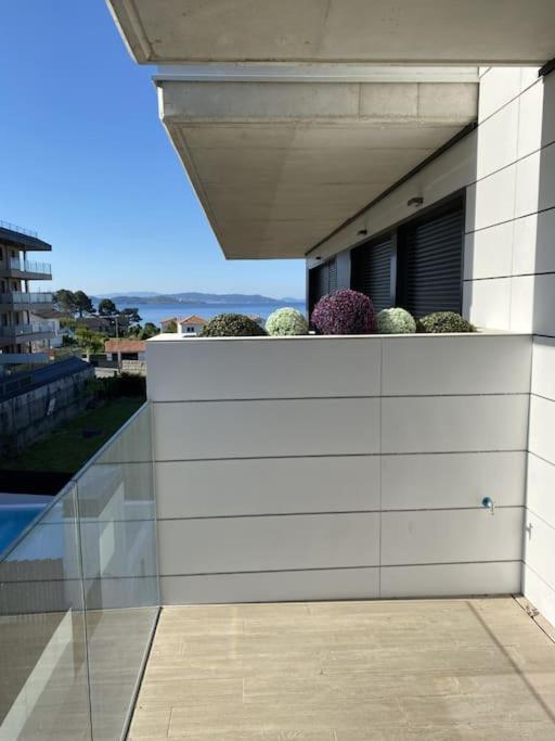 Precioso Apartamento Con Terraza Y Piscina En Portonovo-Sanxenxo Ngoại thất bức ảnh