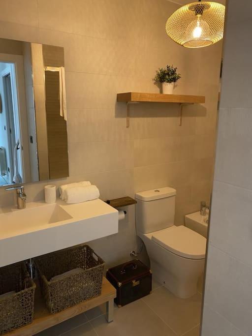 Precioso Apartamento Con Terraza Y Piscina En Portonovo-Sanxenxo Ngoại thất bức ảnh
